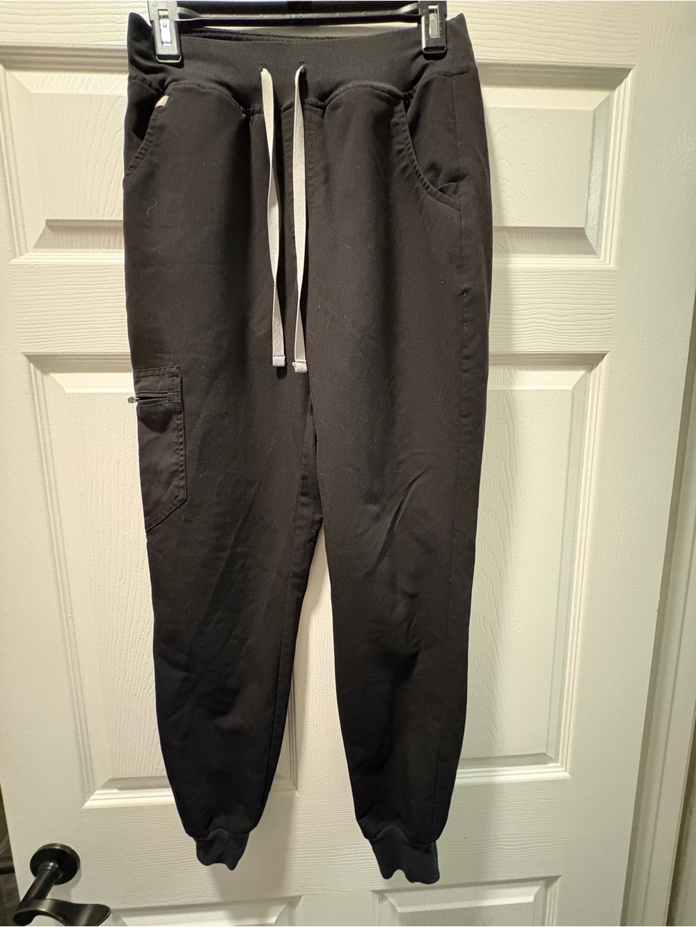 Figs Black Drawstring Jogger Sweatpants
